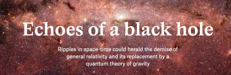 Headline from Sabine's article about "Echoes from the Abyss"